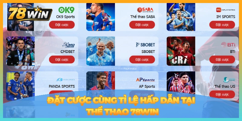 Đặt cược giải trí tại thể thao 78win