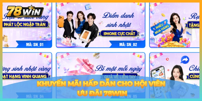 Tận hưởng khuyến mãi hội viên 78win